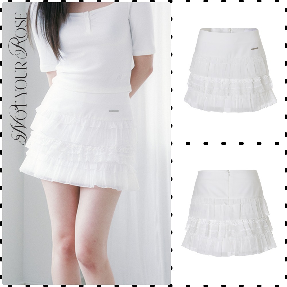 【Not your rose】25FW Hina skirt (White)