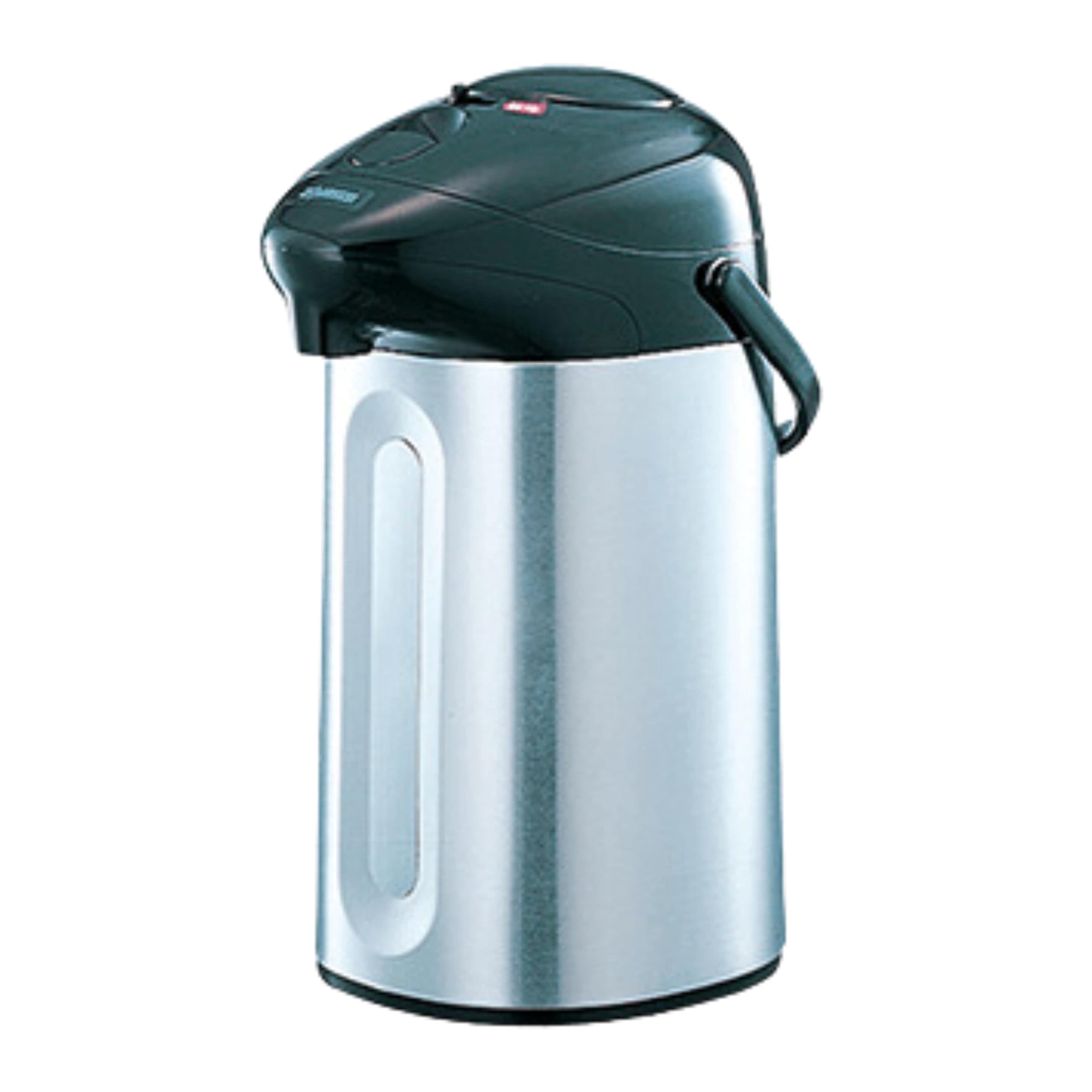 象印 (ZOJIRUSHI) ガラスマホービン 押すだけポット 3.0L 中せんなし お手入れカンタン 保温 保冷 ステンレス ABF30S-XA