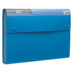 (まとめ) キングジム ドキュメントファイル(エコノミータイプ) PP表紙 A4 13ポケット 青 2274 1冊 (×10セット)