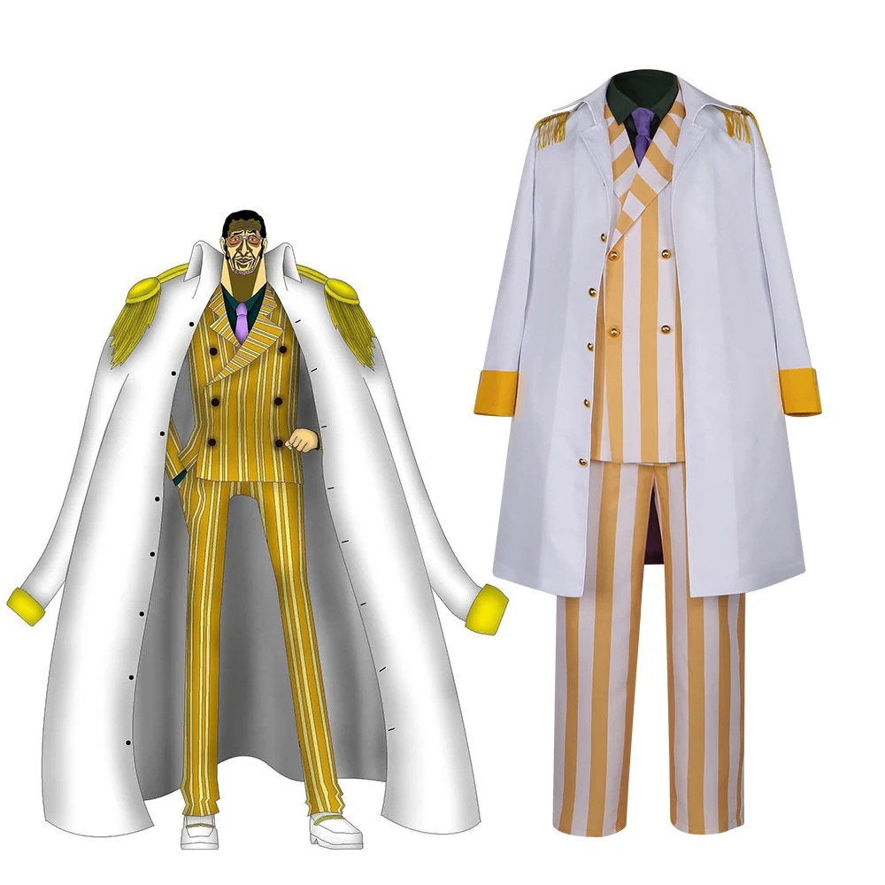 海賊王コス服海軍三大将黄猿コスプレ衣装マント全セットアニメコスプレ衣装