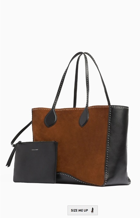 牛革／スエードPippa Unlined Tote with Studs 22,350円