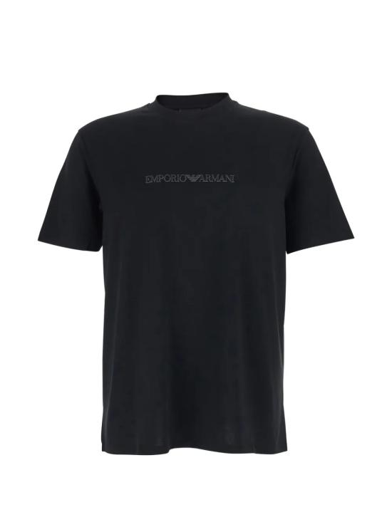 EMPORIO ARMANI Men Tops EM004583 AF13669 MC540 BLACK BRAND LOGO