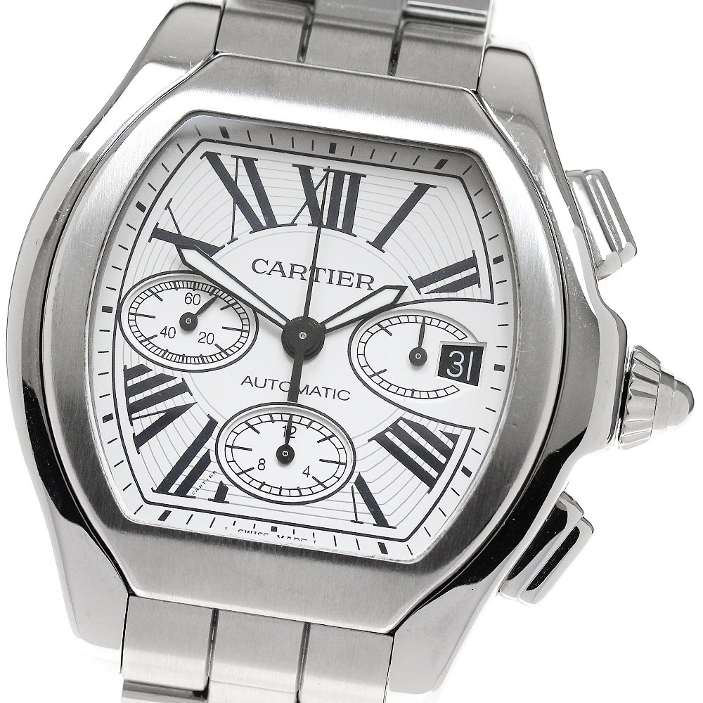 カルティエ CARTIER W6206019 ロードスターXL クロノグラフ 自動巻き メンズ 良品 _849721【中古】