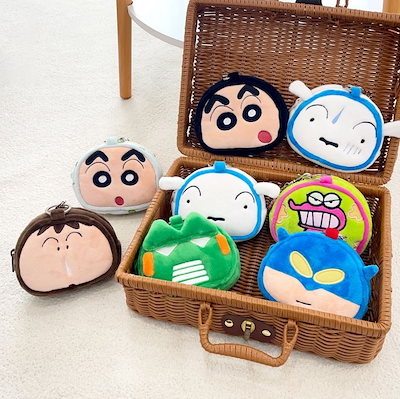 Qoo10] クレヨンしんちゃんミニポーチ 顔ポーチ : バッグ・雑貨