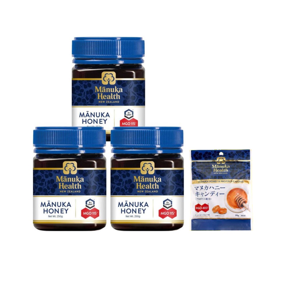 マヌカハニー MGO115+ ( 250g ) 3個セット 旧MGO100+ 日本向け正規輸入品