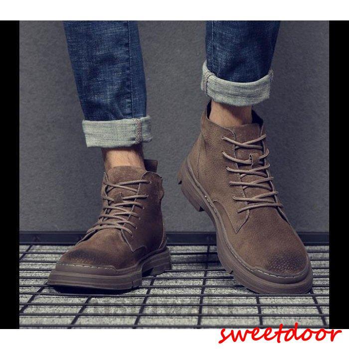 メンズ ショートブーツ ハイカット レースアップシューズ メンズ靴 エンジニアーツ 大きいサイズ 歩きやすい 2019秋冬新作