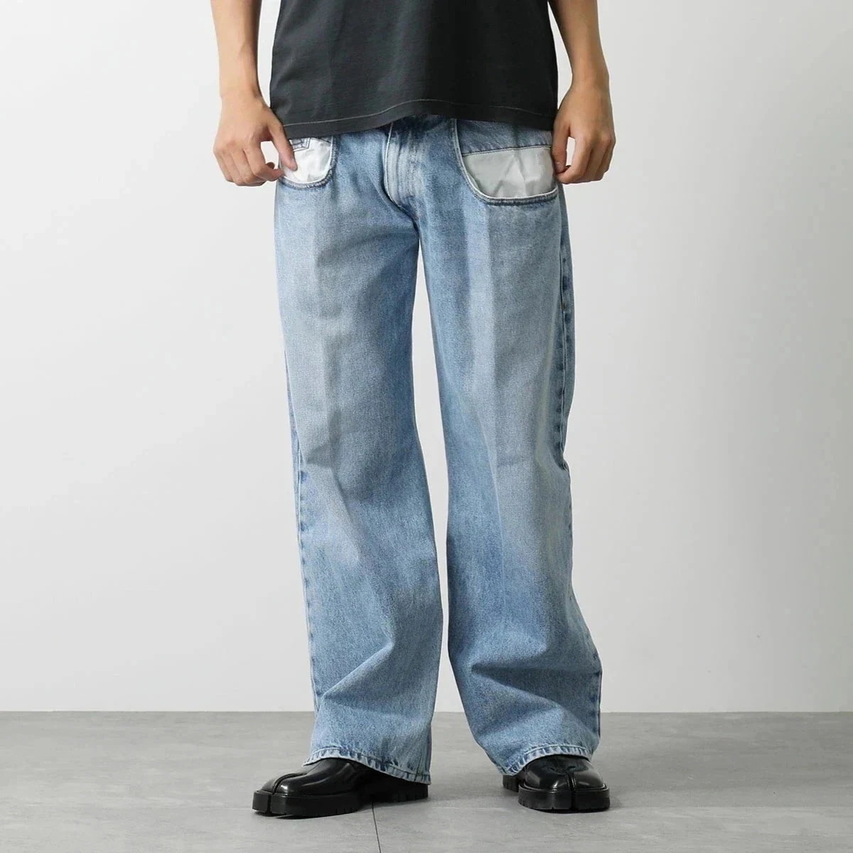 MAISON MARGIELA メゾンマルジェラ 1 ジーンズ S51LA0052 S30513 メンズ デニムパンツ コントラストポケット ストレート Gパン