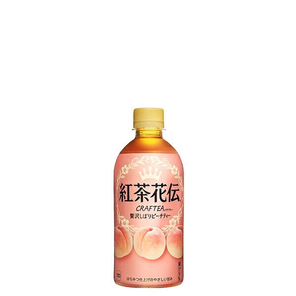紅茶花伝　クラフティー 贅沢しぼり ピーチティー 440ml PET ペットボトル 3ケース 24本その他