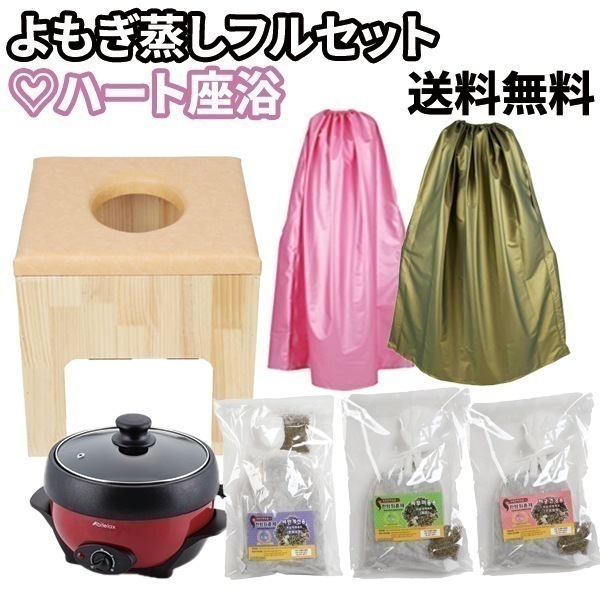 【日本国内発送】クッションよもぎ蒸しフルセット【送料無料】韓国 よもぎ蒸しセット よもぎ蒸し 韓方材料 韓国産 よもぎサウナ 家庭用 簡単 ダイエット発汗 デトックス ヨモギ蒸し