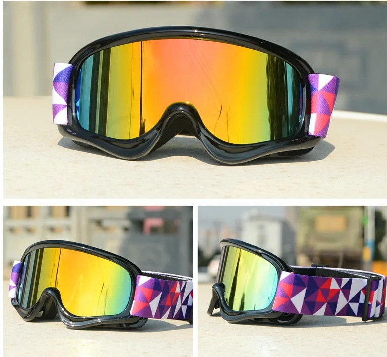 子供用スキーゴーグルダブル防曇uv400子供用312歳,雪に強い,アウトドアスポーツ,男の子,女の子用のスノーボードスキー Black frame red len 6,555円