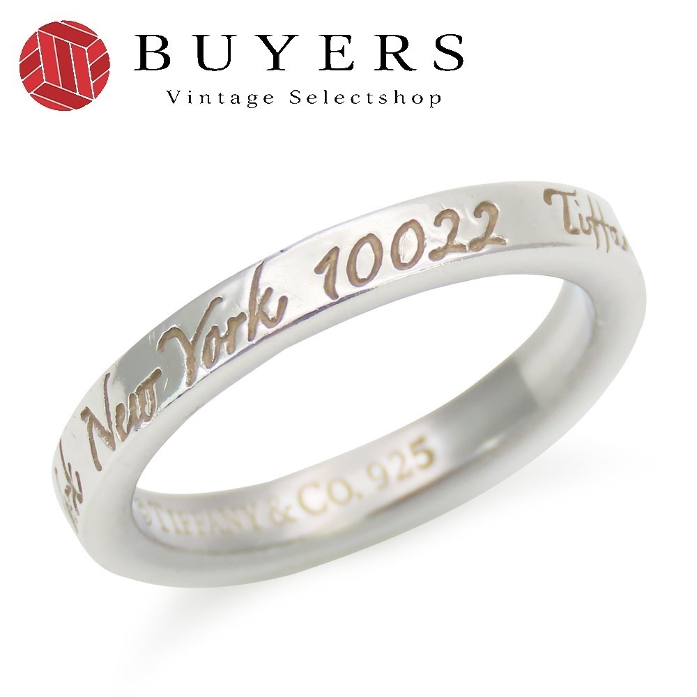 中古 リング・指輪 ノーツナローリング　 ニューヨーク シルバー925 約3.0g シルバー アクセサリー レディース 女性