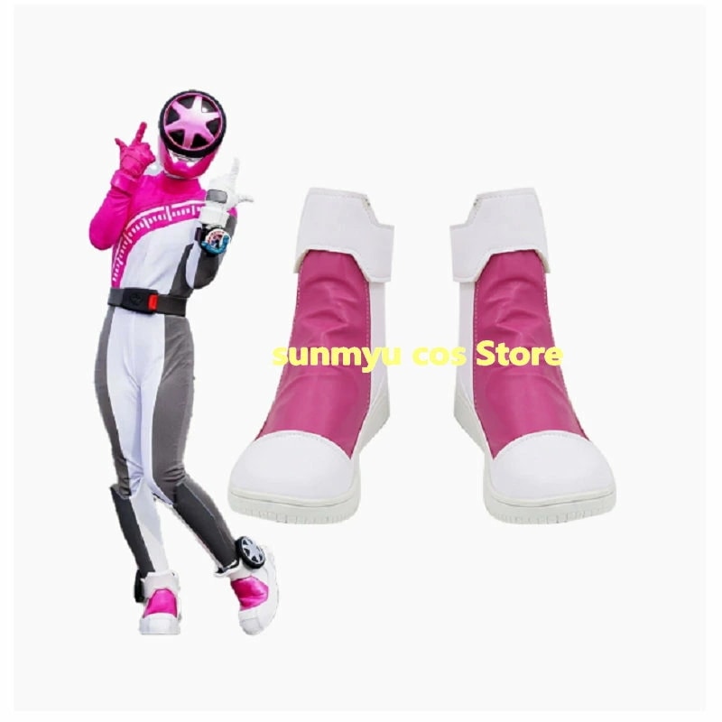 ブンブンジャー　ブンピンク 　ピンク靴 コスプレ道具　ブーツ
