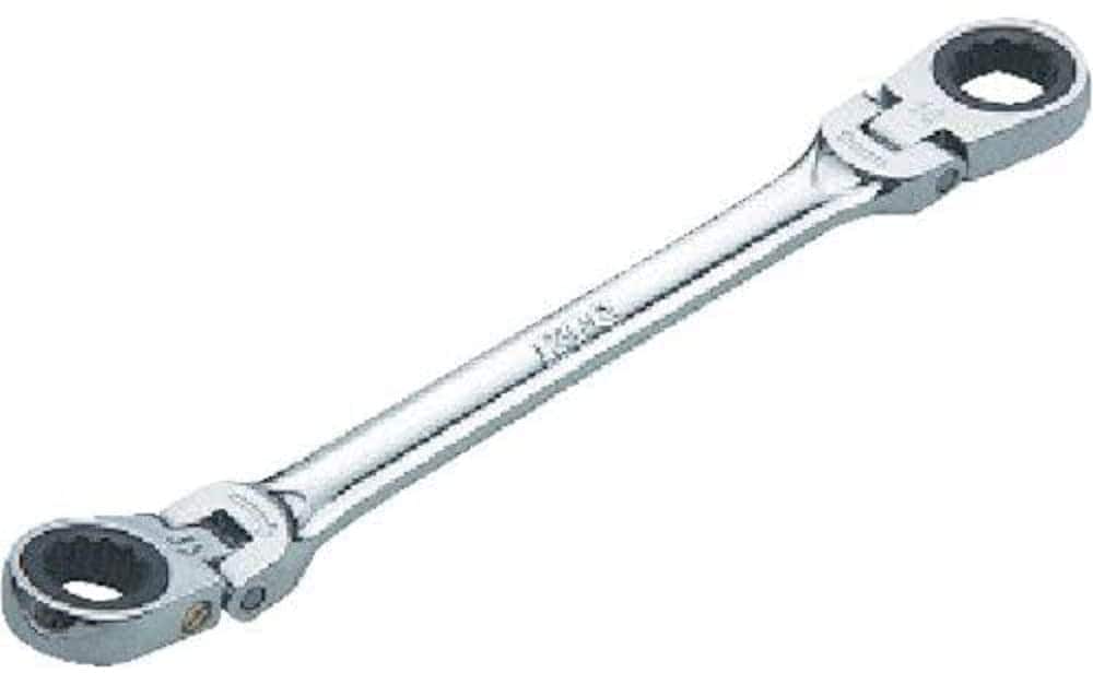 ラチェットめがねレンチ (両頭型首振りタイプ) 12X14mm MR11214F