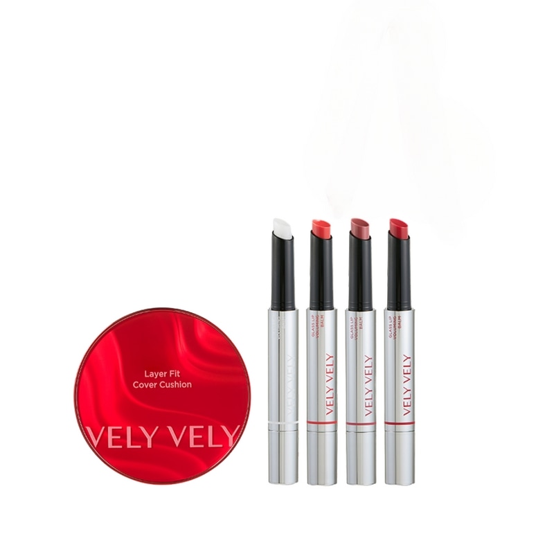 ブリブリメイク2種セット【レイヤーフィットカバークッション15g(SPF50+PA++++)+ガラスリップボリューミングナイト4種タック1+(贈呈)ショッピングバッグ】