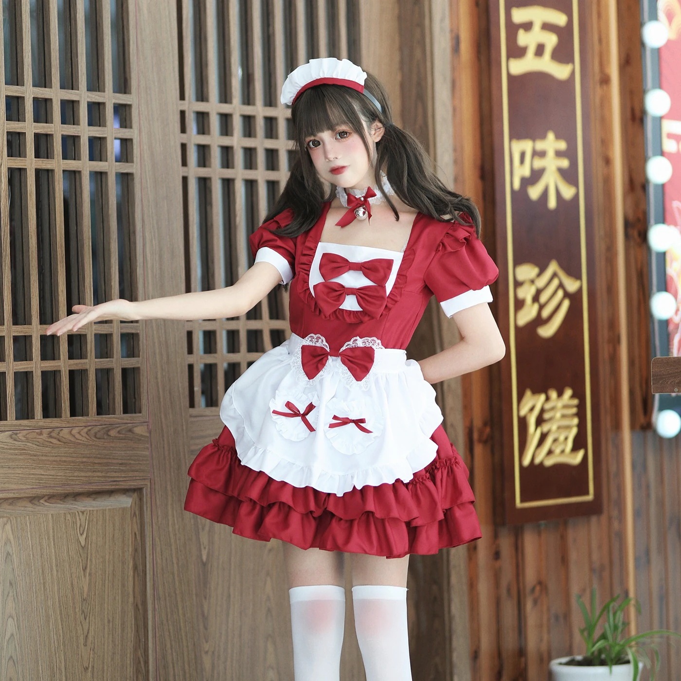 ハロウィーンメイド服日韓cosかわいい学生ワンピースロリータセット二次元大サイズ服 6,361円