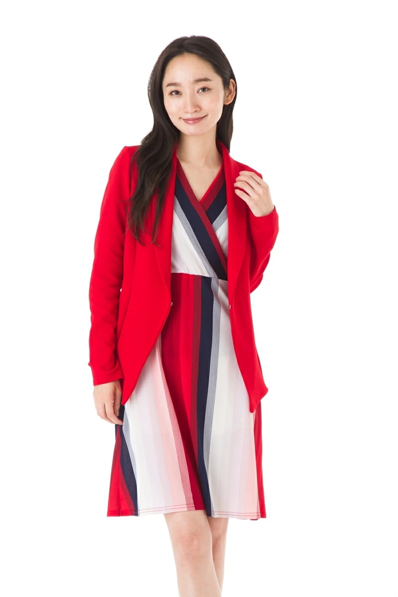 ファス(FAS)ジャケットT1 T2 T3 T4サイズ レディース 無地 上品 大きいサイズ　Fille A Suivre