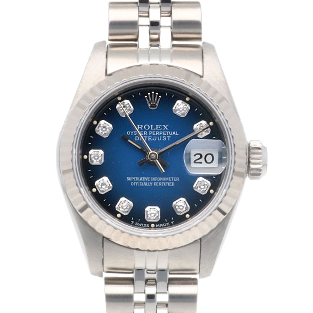 ロレックス デイトジャスト オイスターパーペチュアル 腕時計 ステンレススチール 69174G 自動巻き 1年保証 ROLEX 中古