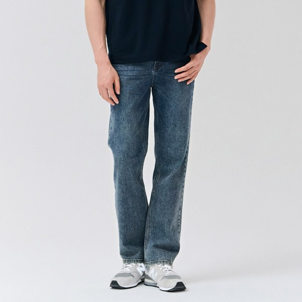 （チェースカルト）メンズインバンディングストレートデニムパンツ-DERK2315B0N