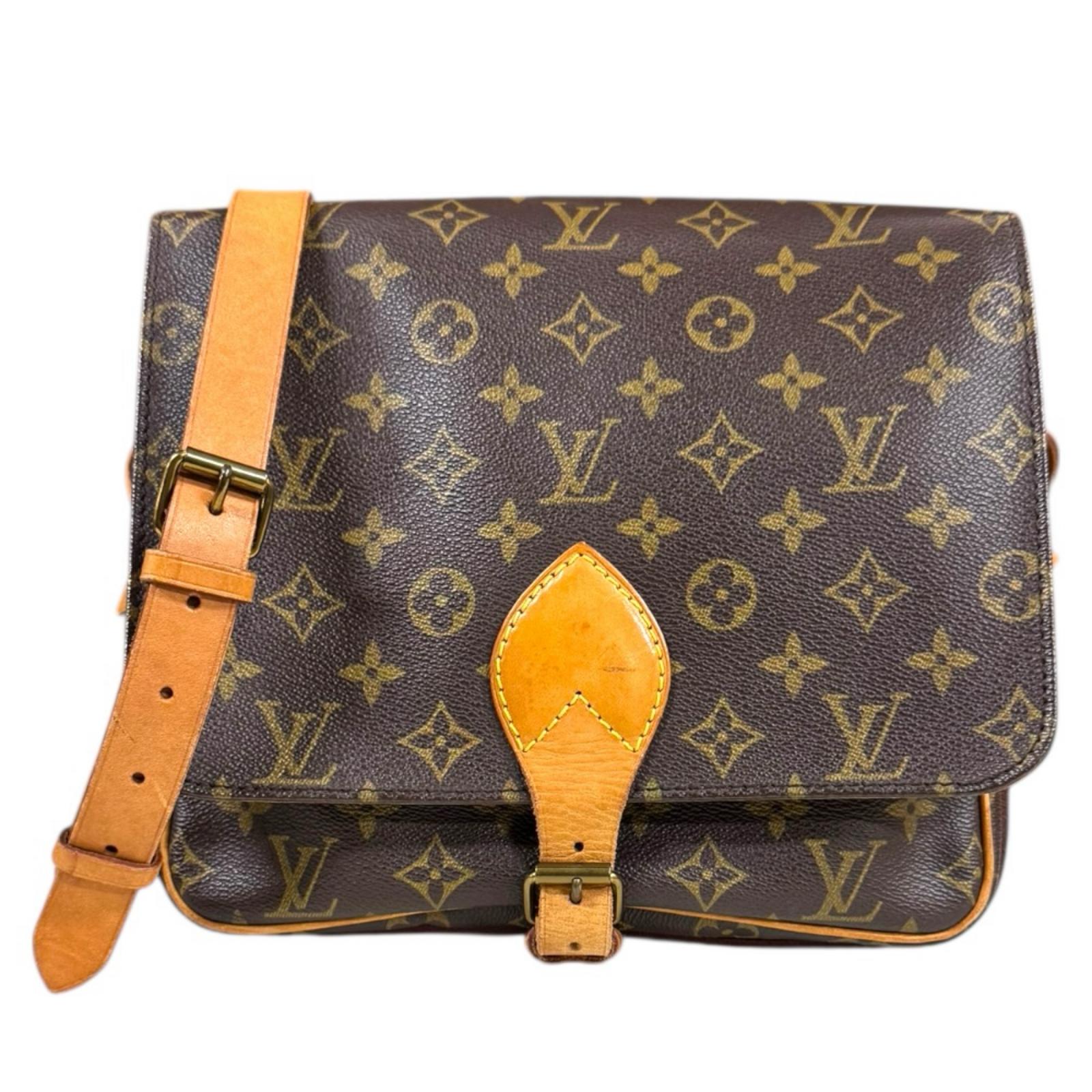 ルイヴィトン カルトシエールGM モノグラム ショルダーバッグ モノグラムキャンバス M51252 ブラウン LOUIS VUITTON 中古