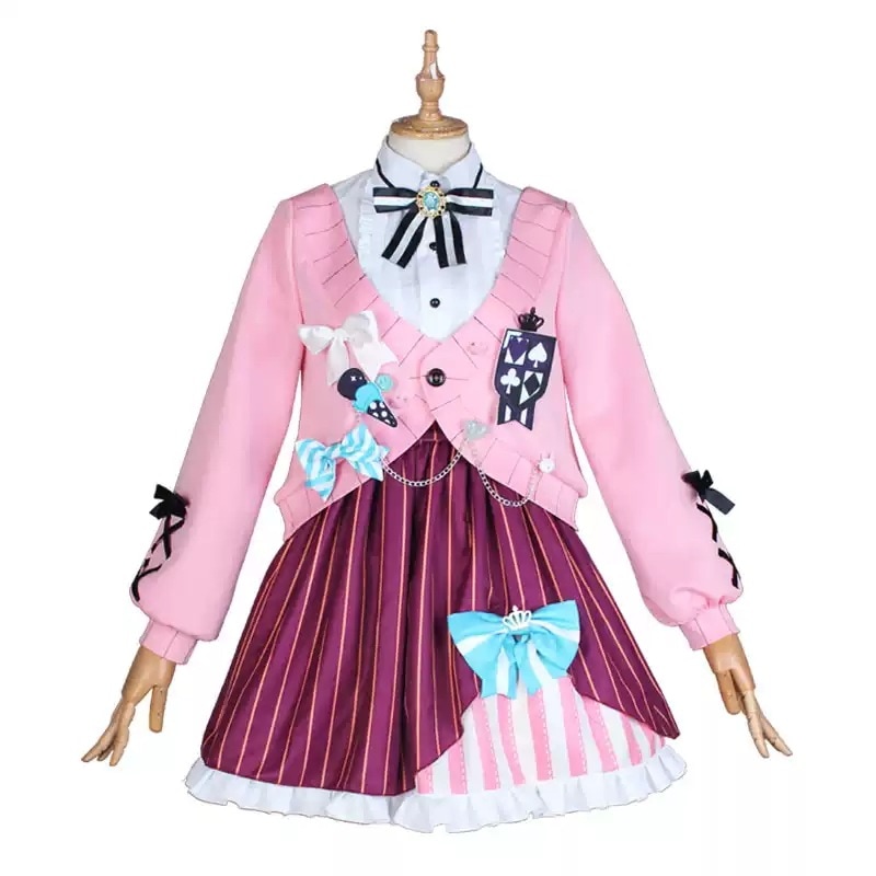バーチャルYouTuber風 彩虹社 VTuber 鈴原るる コスプレ衣装 演出服 変装 仮装ハロウィン