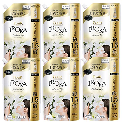 【6個セット】花王 フレアフレグランスIROKA 特大詰替 710ml ネイキッドリリー 5,465円