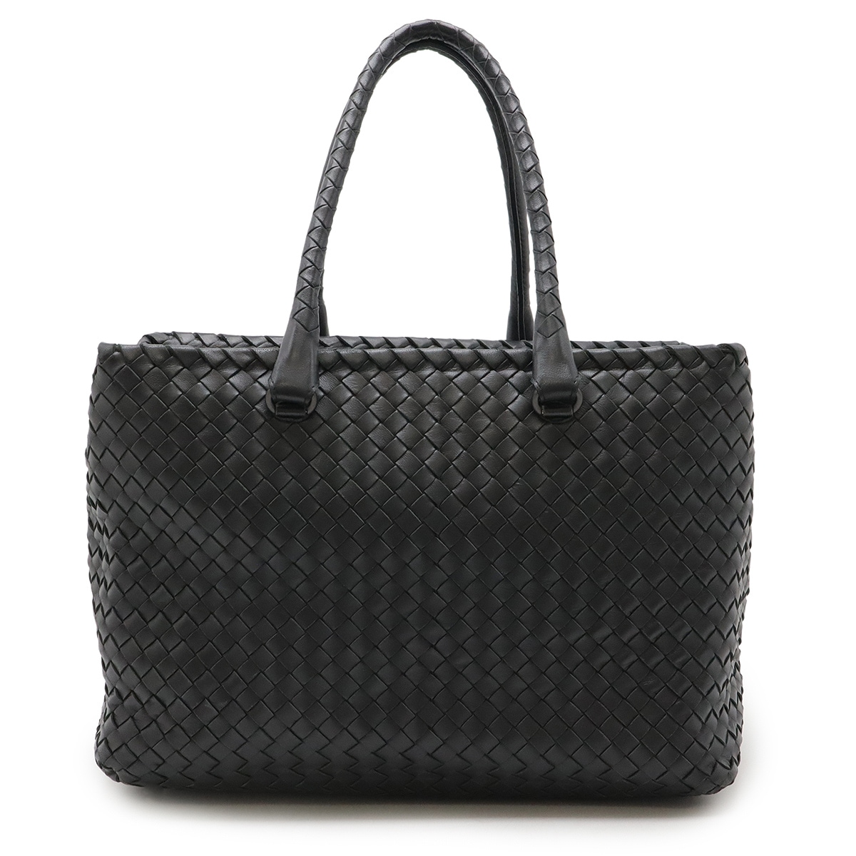 ボッテガベネタ イントレチャート トートバッグ ショルダーバッグ セミショルダー レザー ダークグレ