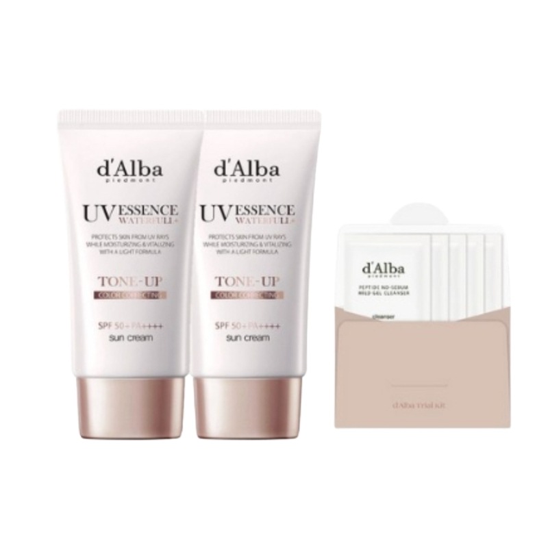 ウォーターフルトーンアップサンクリームSPF 50+ PA++++ 50ml x 2p +弱酸性ゲルクレンザー15mlセット50ml1セット