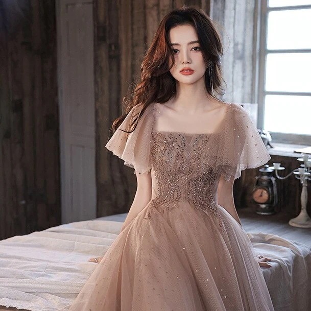 2024新商品気質パーティードレス結婚式ワンピースウェディングドレス花嫁ロングドレス演奏会発表会卒業式成人式同窓会ドレピース