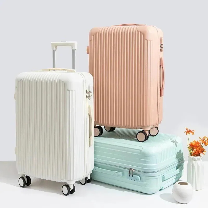 9in6-shop旅行シーズンマルチピーススーツケース 20インチユニバーサルホイールスーツケース大容量搭乗ケース高価値パスワードジッパースーツケース新しい