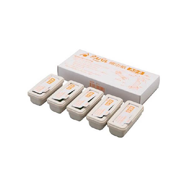 （まとめ）朝日産業 朝日ムシポン カートリッジ 5個入 白 MP-061用 1箱（5個）[x3]