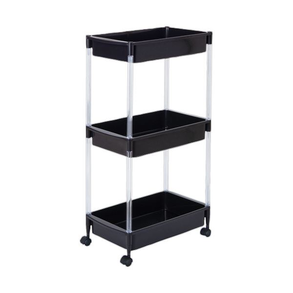 （まとめ） 平和工業 玄関ワゴン WillST 3段ダークグレー S-850DG 1台 5セット