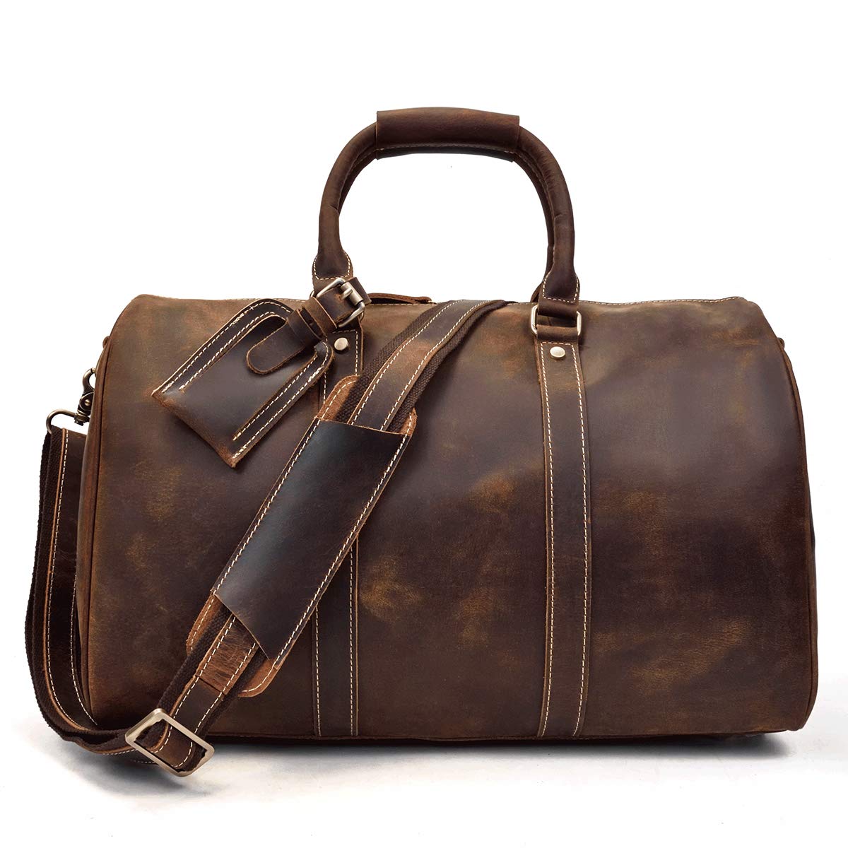 本革 ボストンバッグ メンズ トラベルバッグ 牛革 大容量 旅行鞄 機内持ち込み 底鋲付き 2泊 ゴルフバッグ 2way バッグ 帰省鞄