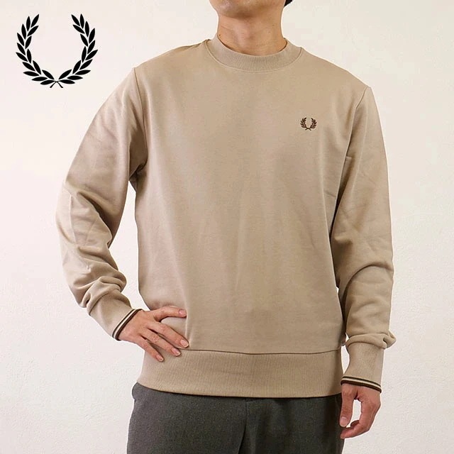 クルーネック スウェットシャツ [M7535-50A] メンズ トップス トレーナー 長袖 WARM-OAT/COURT-GREEN/BURNT-TOBACCO 正規取扱店