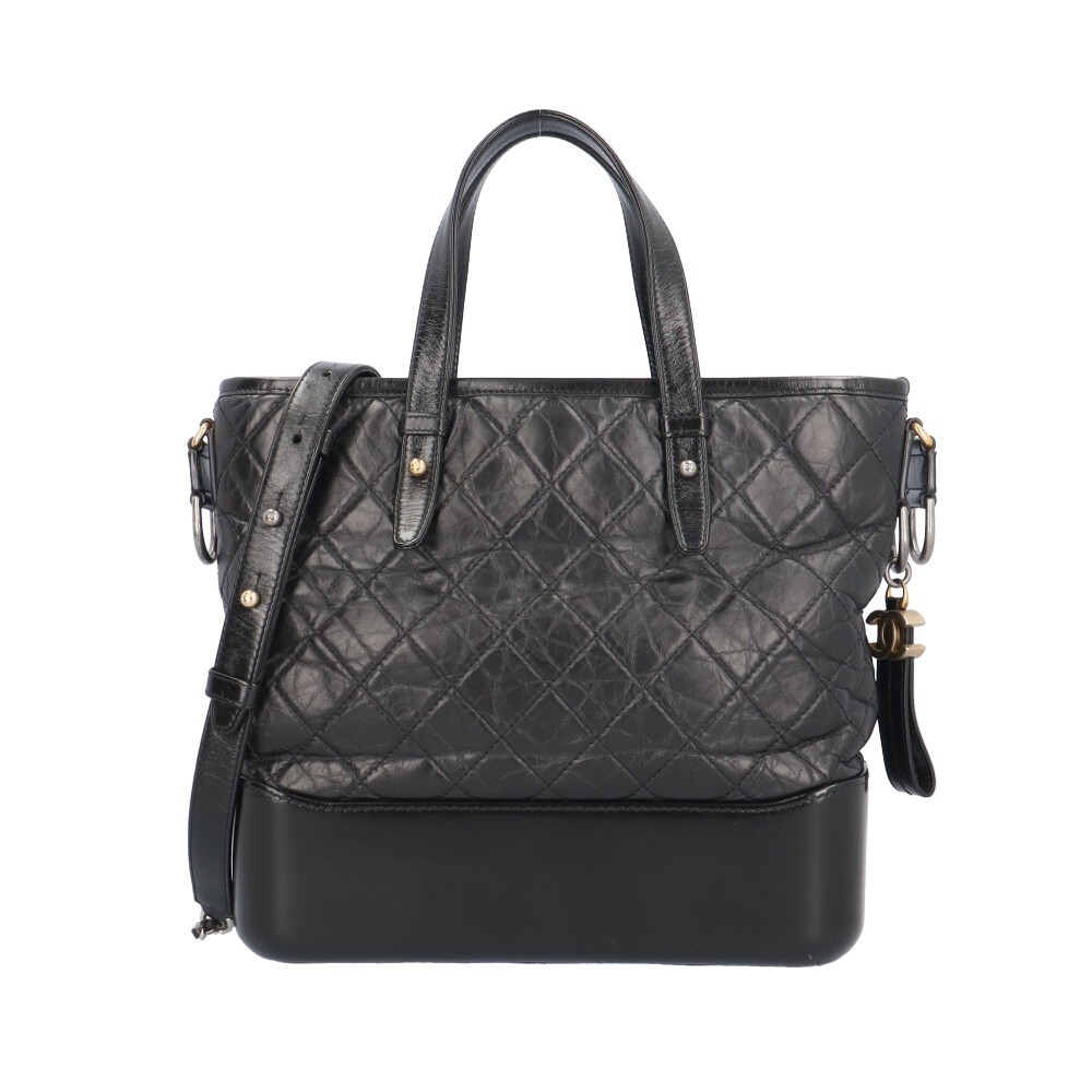 シャネル ガブリエルドゥシャネル ショルダーバッグ A91876 ブラック CHANEL 中古