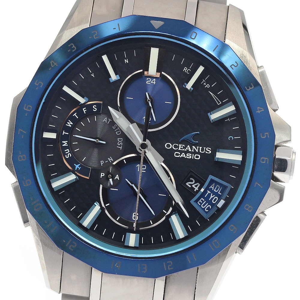 カシオ CASIO OCW-G2000RA-1AJF オシアナス Bluetooth デイデイト ソーラー電波 メンズ _945008【中古】