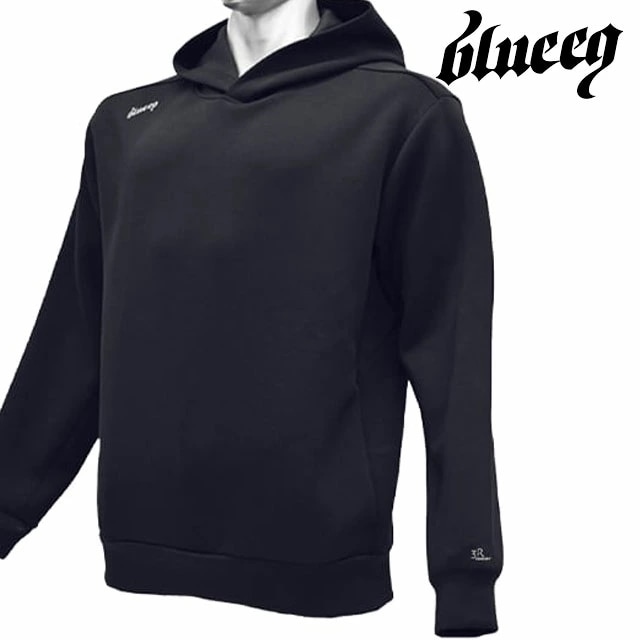 ブルイク エアフーディー・プルオーバー メンズ BQAJ-00022 トップス パーカー 長袖 フード スウェット スポーティ カジュアル シンプル アパレル ウェア ブラック 黒 服 リサイクル繊維
