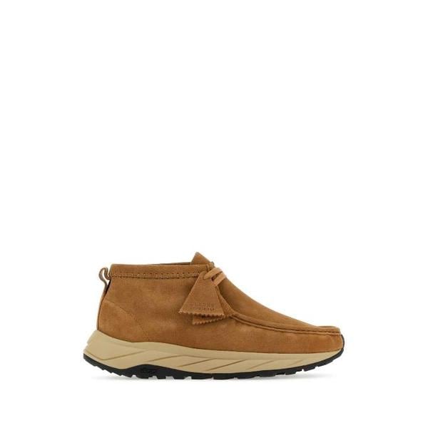 CLARKS キャメル スエード ワラビー エデン アンクル ブーツ 26173319 DKSANDSUEDE