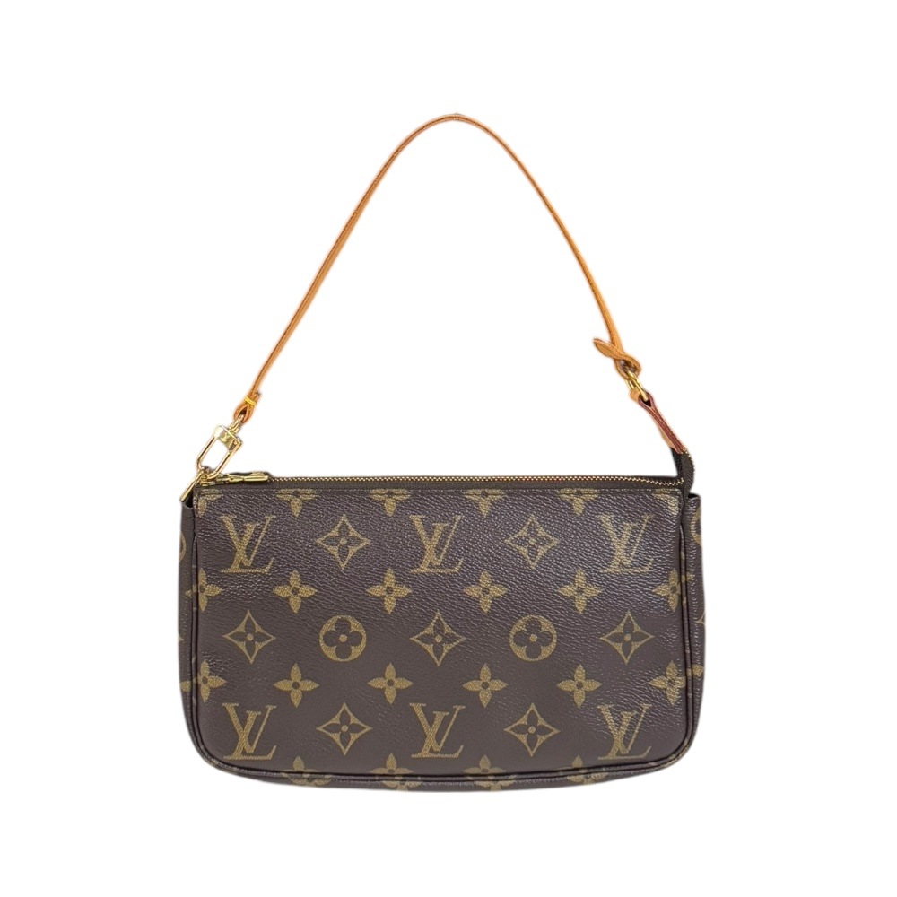 ルイヴィトン ポシェット アクセソワール モノグラム ハンドバッグ モノグラムキャンバス M51980 ブラウン LOUIS VUITTON 中古