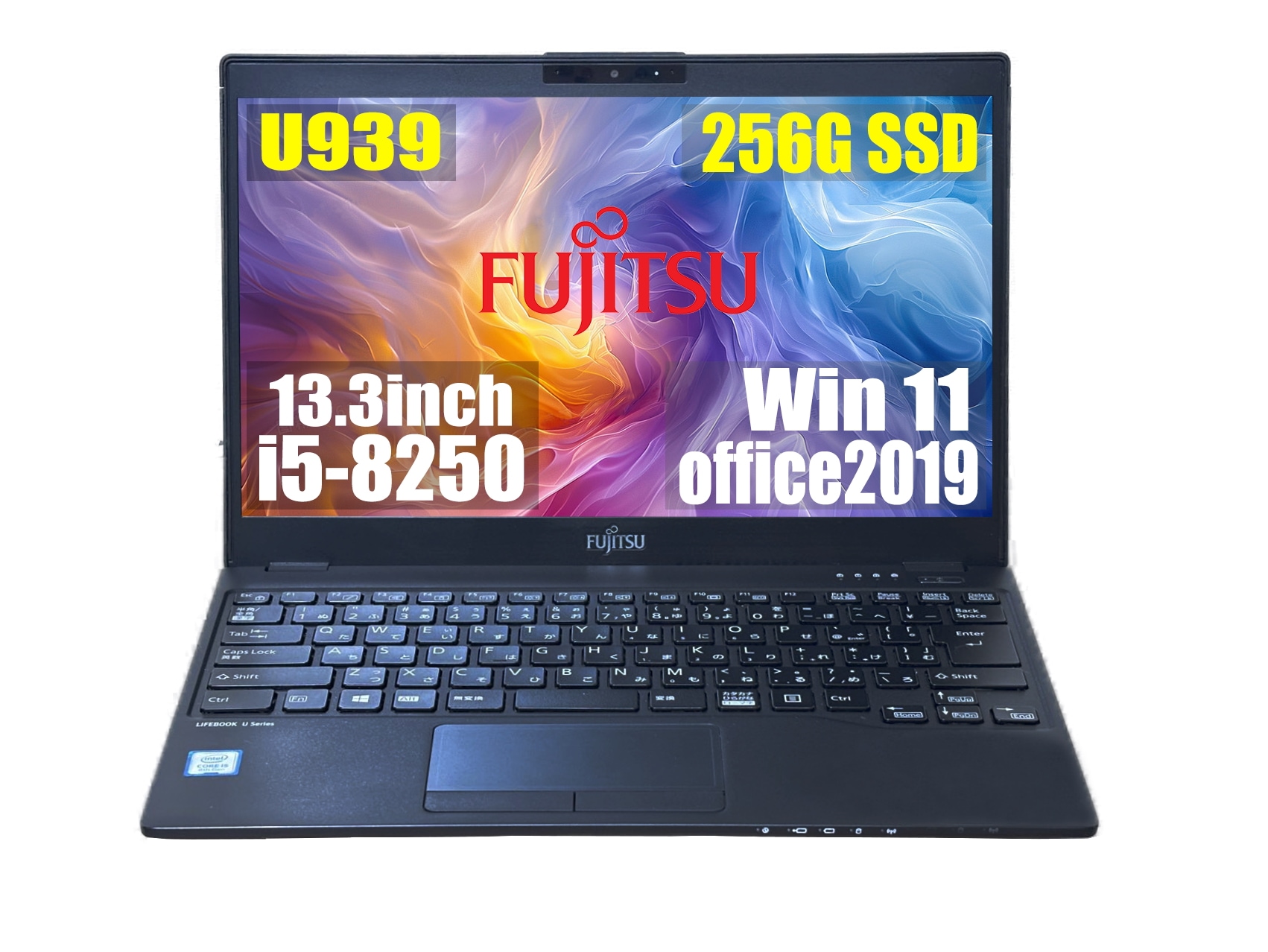 【翻新】U939 酷睿 i5-8250 第8代 1920x1080p 全高清 FHD/windows 11 pro/office2019/笔记本电脑/笔记本电脑/13.3型//1kg以下/超轻