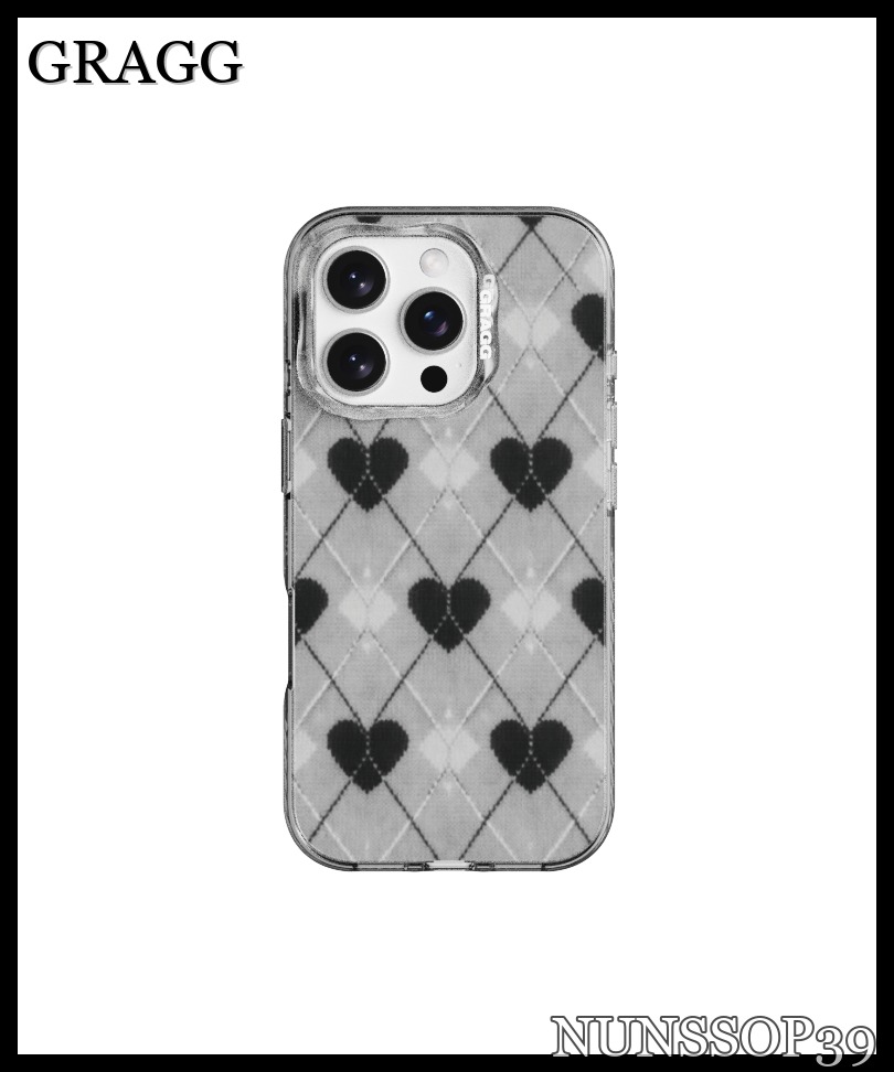 GRAGG MAGSAFE LAYERS FRAME CASE CLEAR BLACK - TEXTURED HEA