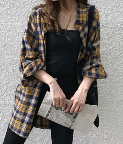 レディース トップス シャツ 長袖 前開き 大人可愛い カジュアル おしゃれ かっこいい レトロ ラフ メンズライク ボーイッシュ ルーズ クール 存在感 キュート アメリカン ナチュラル シック