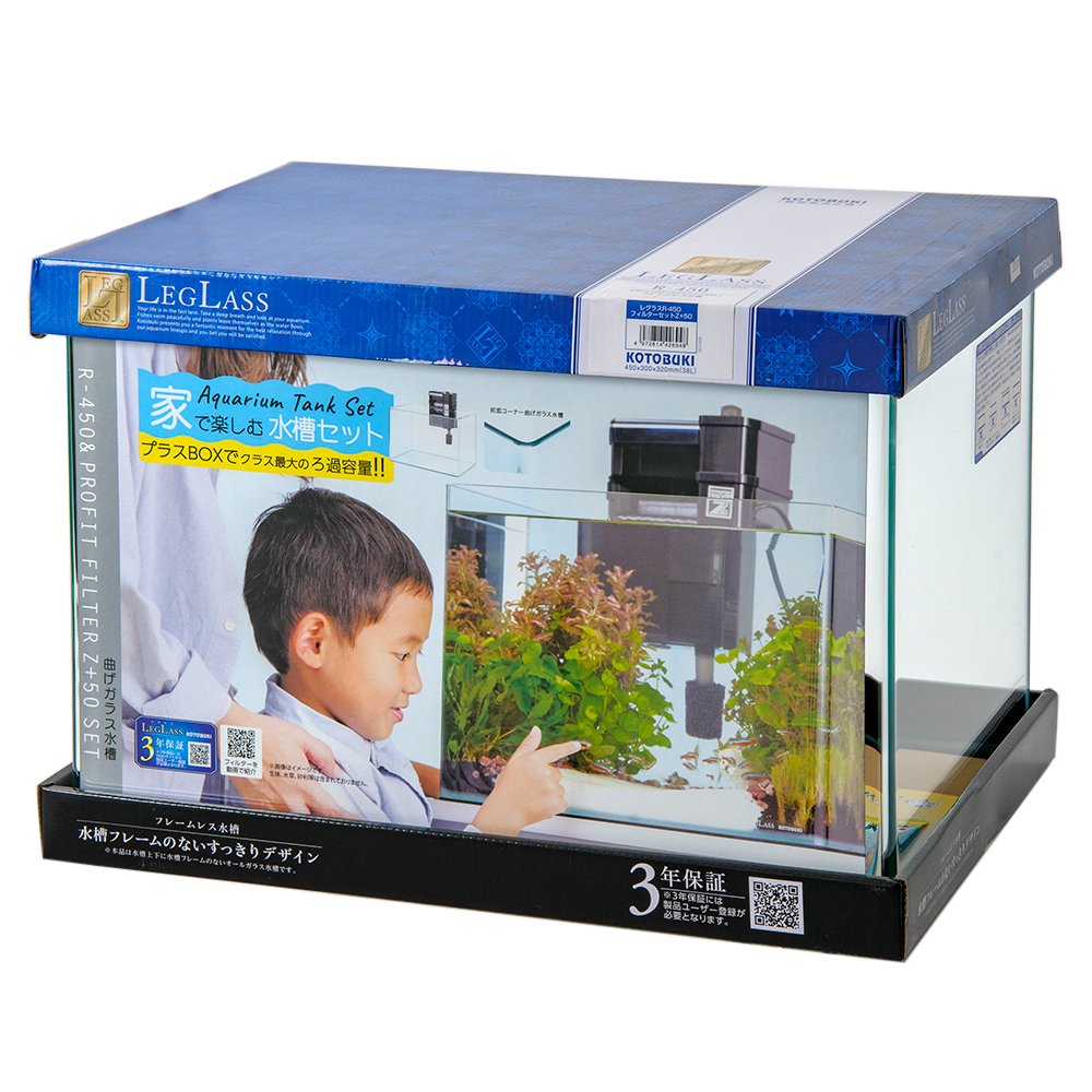 コトブキ工芸　水槽セット　レグラス　Ｒ－４５０　フィルターセット　Ｚ＋５０　４５ｃｍ水槽　小型水槽　ガラス水槽　ＣＲＣ10―11―01―30―00