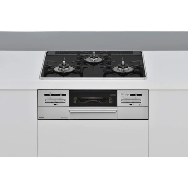 ビルトインガスコンロ 都市ガス用 3口 左右強火力タイプ 幅60cm RS31W35P39DGAVW-13A シルバー マイトーン
