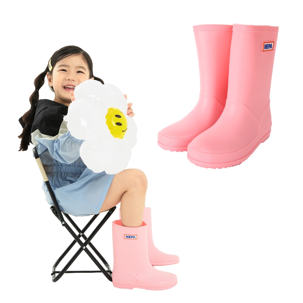 Nepa Kids Square Side Rain Boots Boots KJGEC03-PNK