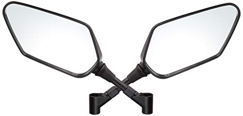 ハリケーン(HURRICANE) バイクミラー Vブレードミラー タイプ2 汎用 ブラック M8/M10 左右セット HA6250