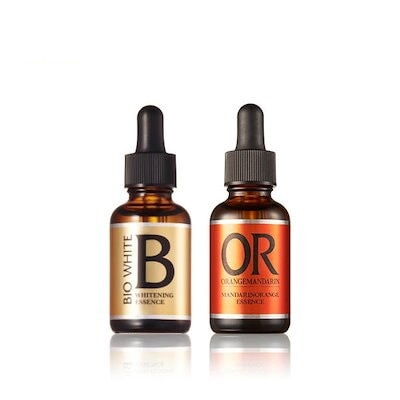 美　白＆キメ毛穴 対策 ビーホワイト33mlオラージュマンダリン33ml　Wセット 美容原液 人気美　白&毛穴を同時に対策！たっぷり使える33mlタイプ！人気の原液美容液2種類をセットにしました
