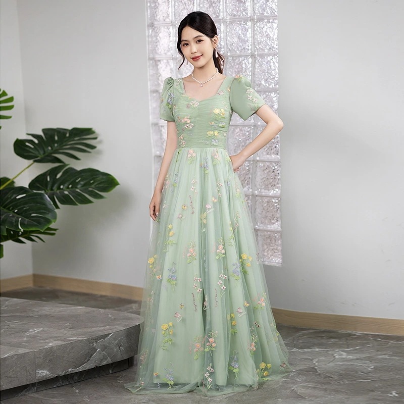 ドレス ロングドレス パーティードレス レース レディース 体型カバー 着痩せ上品 きれいめ 結婚式 演奏会 発表会 同窓会 フォーマルドレス 20代 30代 40代 50代 秋 春