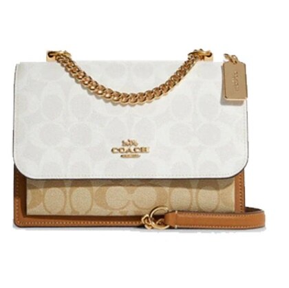 KLARE CROSSBODY IN BLOCKED SIGNATURE CANVAS CA148