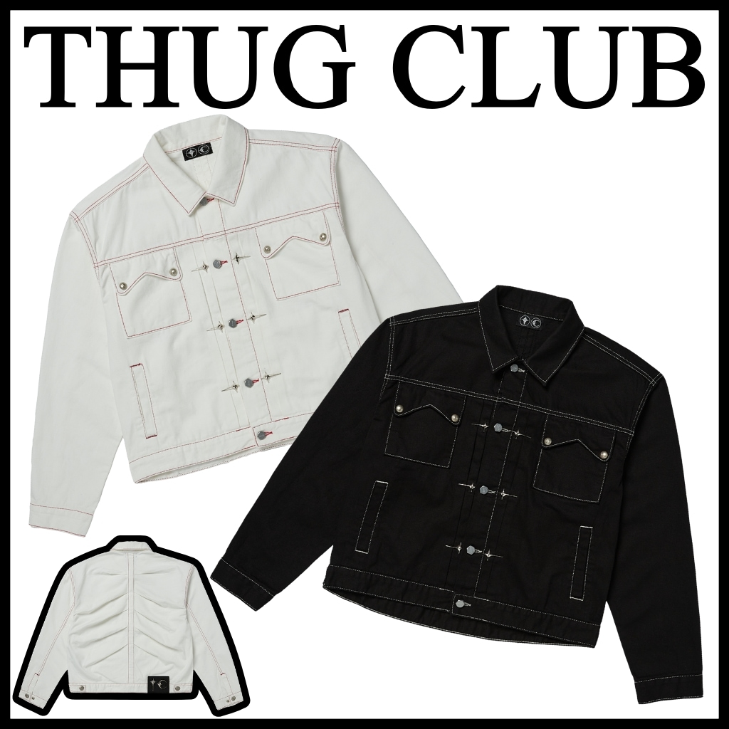 【Thug Club】 Claw denim jacket サグクラブ デニムジャケット 男女兼用 [正規品] THUGCLUB デニムジャケット 韓国