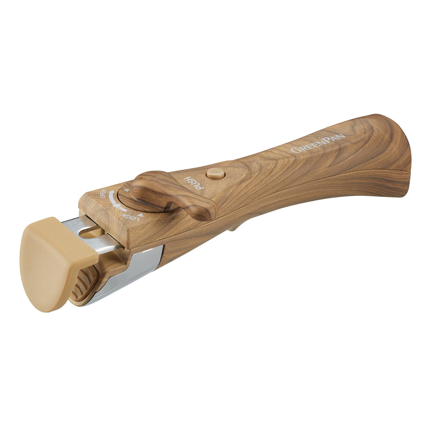グリーンパン GREENPAN クリックシェフ 専用 ハンドル 木目調 ライトブラウン単品 取っ手のとれる IH ガス 対応 有害物質不使用 PFASフリー 【クリックシェフ】 こびりつきにくい 汚れ